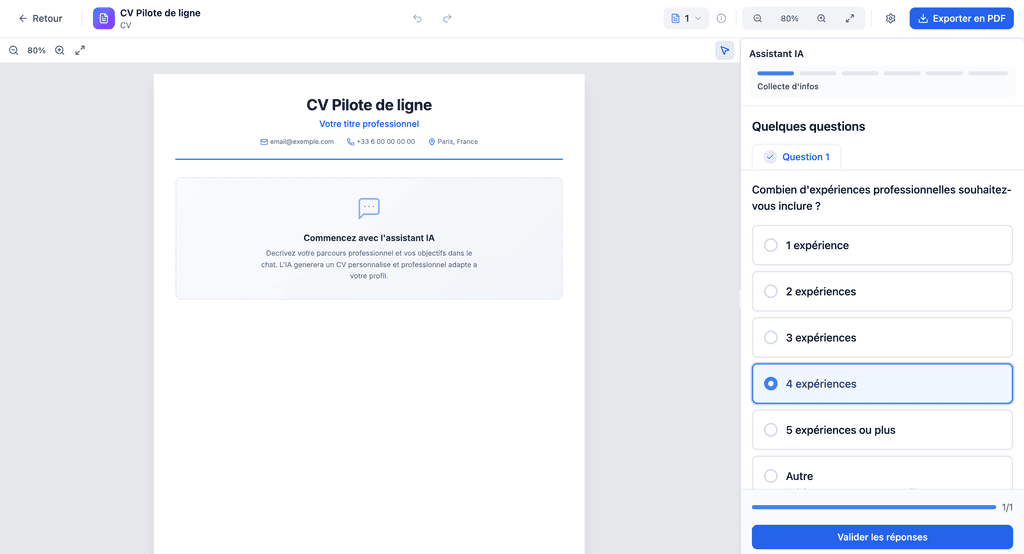 Conversation interface with the Fileify AI assistant