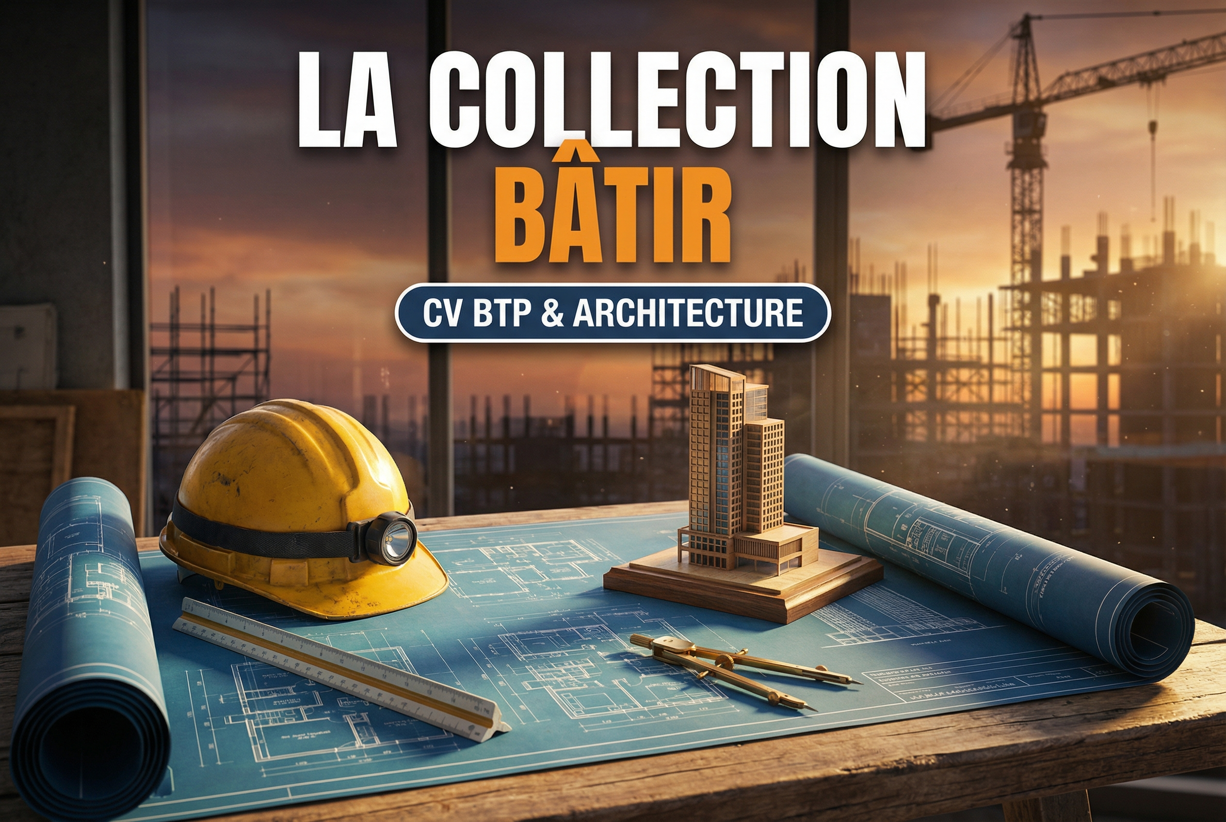 CV BTP et architecture : la collection Bâtir, pensée pour les chantiers