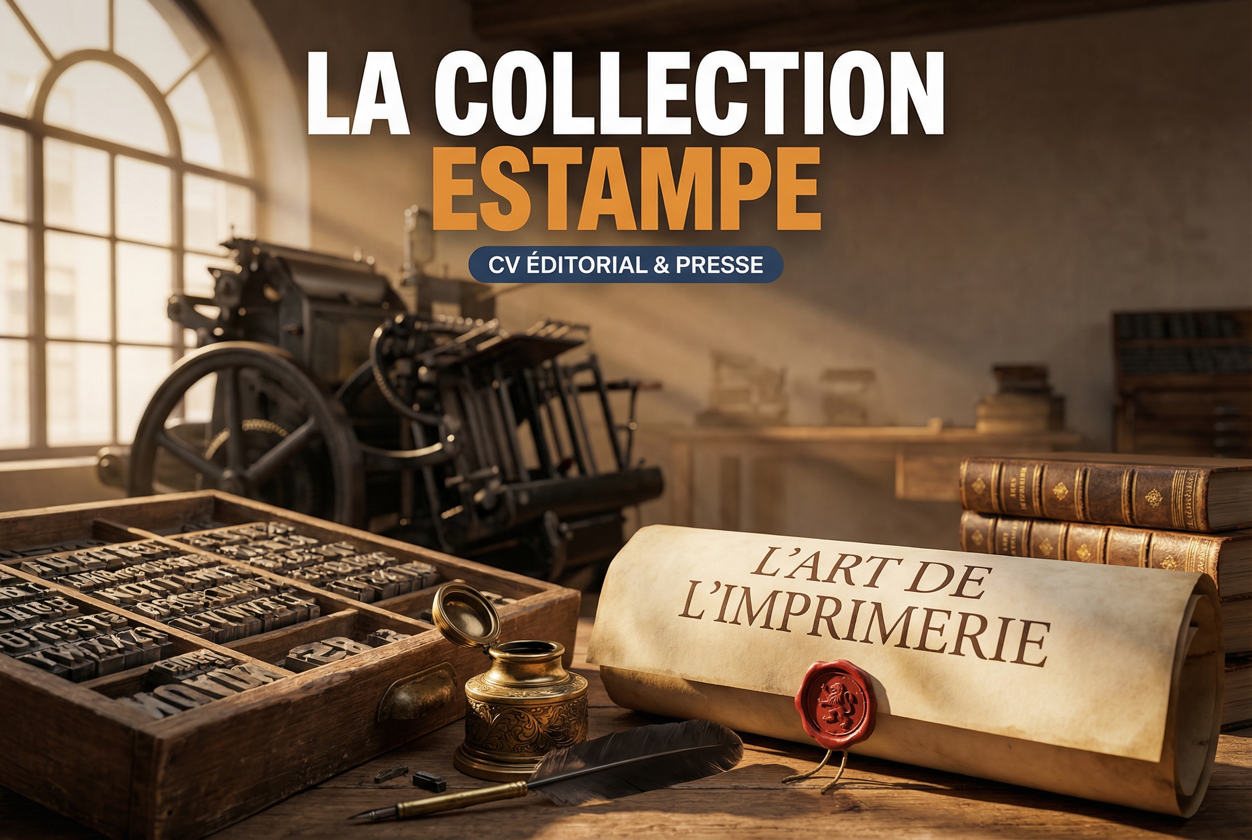CV éditorial : réussir sa candidature dans la presse et l'édition avec la collection Estampe