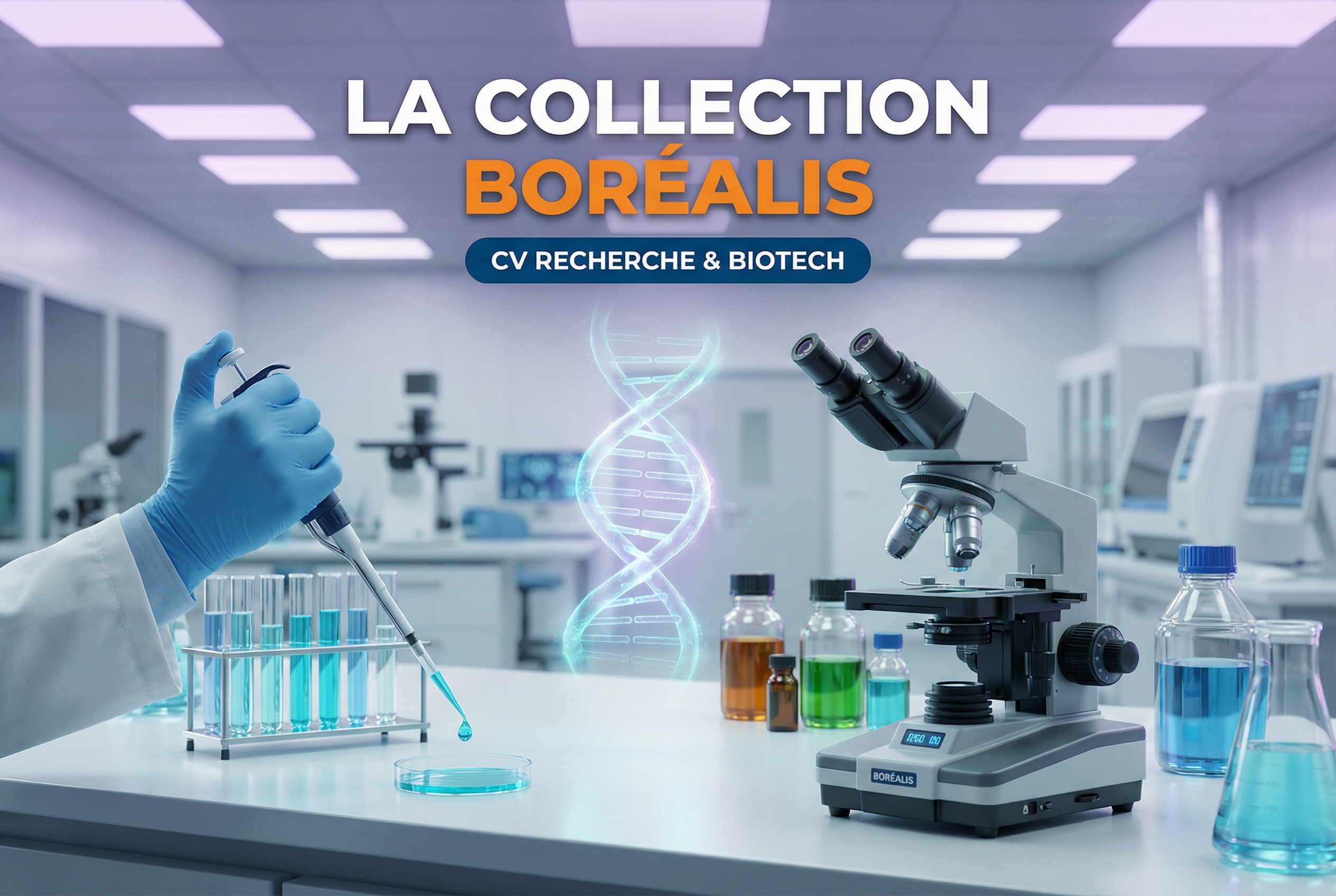CV recherche & biotech : structurer un parcours scientifique avec la collection Boréalis