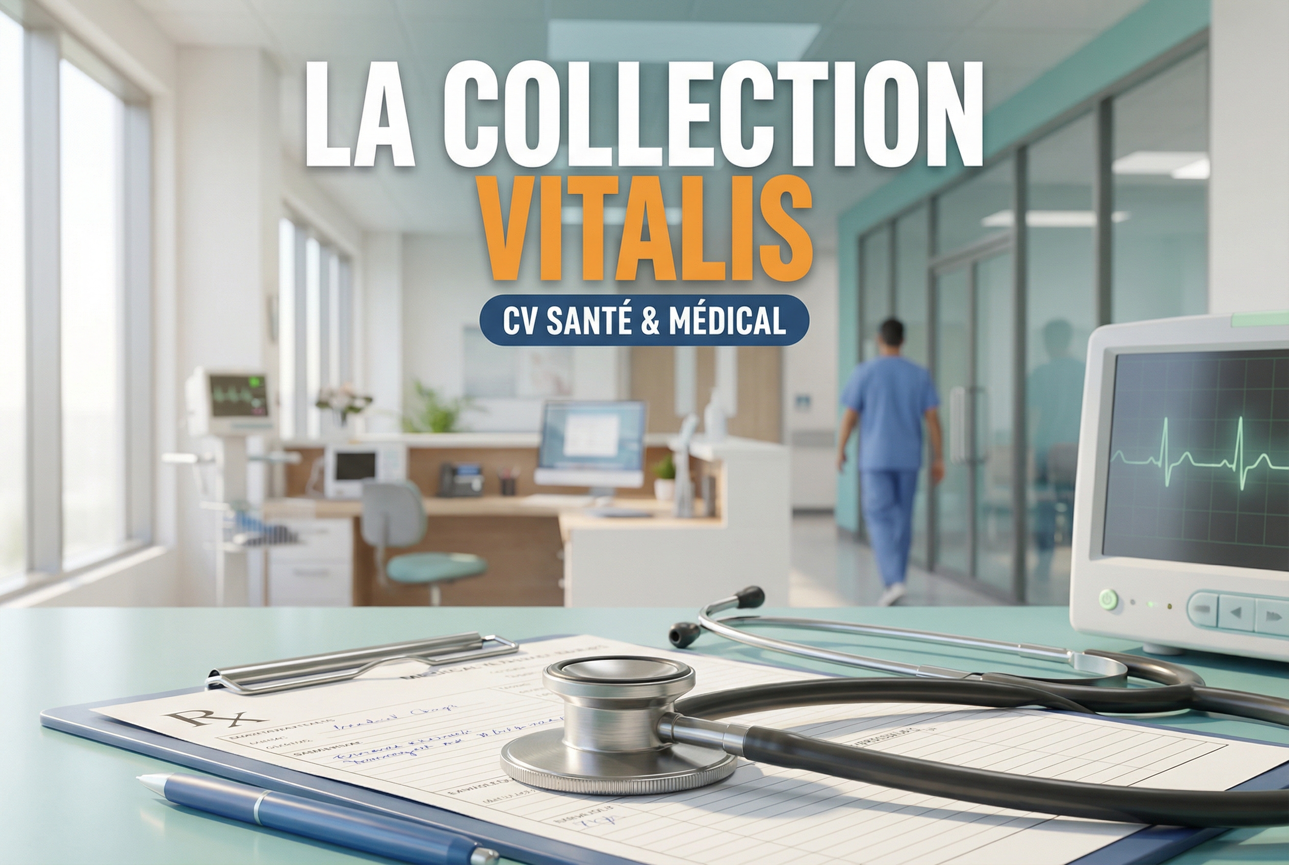 CV santé & médical : la collection Vitalis pour soignants